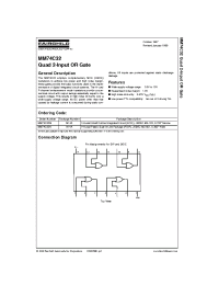 Datasheet MM74C32 manufacturer Fairchild