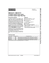 Datasheet MM74C373WM manufacturer Fairchild