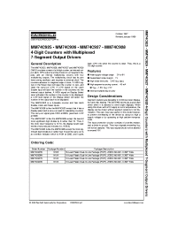 Datasheet MM74C927N manufacturer Fairchild