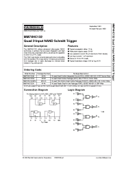 Datasheet MM74HC132SJ manufacturer Fairchild