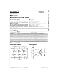 Datasheet MM74HC14N_NL manufacturer Fairchild