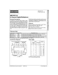 Datasheet MM74HC151 manufacturer Fairchild