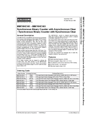 Datasheet MM74HC161M manufacturer Fairchild