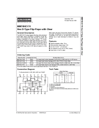 Datasheet MM74HC174 manufacturer Fairchild