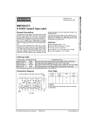 Datasheet MM74HC373 manufacturer Fairchild