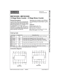 Datasheet MM74HC4020M manufacturer Fairchild