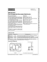 Datasheet MM74HC423A manufacturer Fairchild