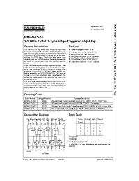 Datasheet MM74HC574MTCX manufacturer Fairchild