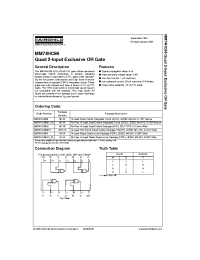 Datasheet MM74HC86M manufacturer Fairchild