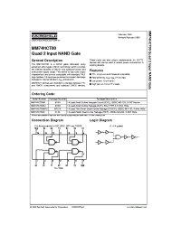 Datasheet MM74HCT00 manufacturer Fairchild