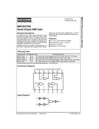 Datasheet MM74HCT08 manufacturer Fairchild