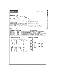 Datasheet MM74HCT14MTC manufacturer Fairchild