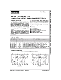 Datasheet MM74HCT244WM manufacturer Fairchild