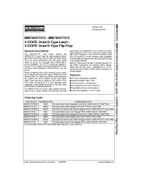 Datasheet MM74HCT374WMX manufacturer Fairchild