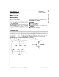 Datasheet MM74HCU04 manufacturer Fairchild