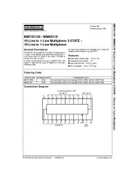 Datasheet MM82C19N manufacturer Fairchild