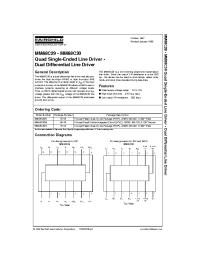 Datasheet MM88C29N manufacturer Fairchild