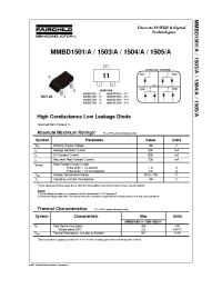 Datasheet MMBD1501A manufacturer Fairchild