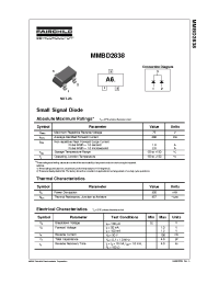 Datasheet MMBD2838 manufacturer Fairchild