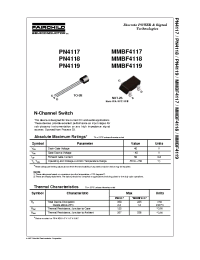 Datasheet MMBF4118 manufacturer Fairchild