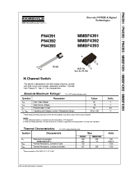 Datasheet MMBF4391 manufacturer Fairchild