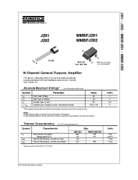 Datasheet MMBFJ201 manufacturer Fairchild