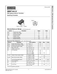 Datasheet MMBT4401K manufacturer Fairchild