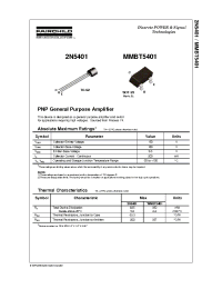 Datasheet MMBT5401 manufacturer Fairchild