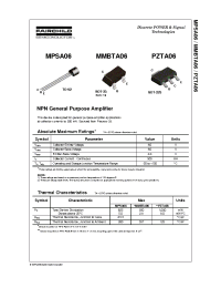 Datasheet MMBTA06 manufacturer Fairchild