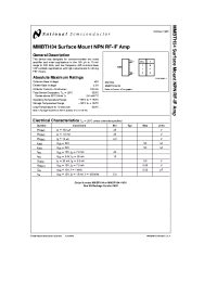 Datasheet MMBTH34 manufacturer Fairchild