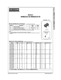 Datasheet MMBZ5221B manufacturer Fairchild
