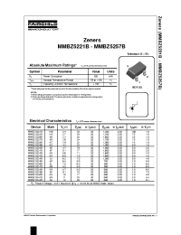 Datasheet MMBZ5226B-MMBZ5257B производства Fairchild