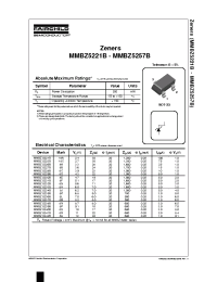 Datasheet MMBZ523X manufacturer Fairchild