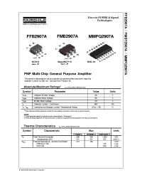 Datasheet MMPQ2907A manufacturer Fairchild