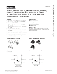 Datasheet MOC8107 производства Fairchild