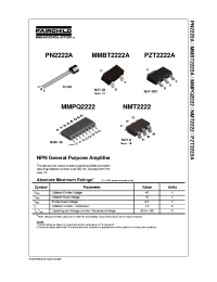 Datasheet N2222A manufacturer Fairchild