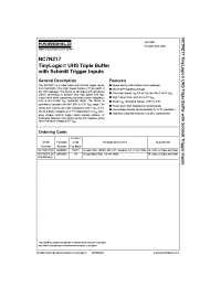 Datasheet NC7NZ17K8X manufacturer Fairchild