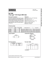 Datasheet NC7S08M5 manufacturer Fairchild