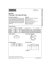 Datasheet NC7S32P5 manufacturer Fairchild