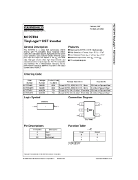 Datasheet NC7ST04P5X manufacturer Fairchild