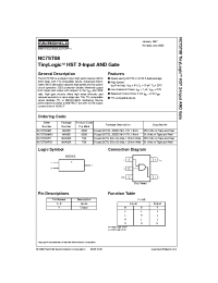 Datasheet NC7ST08P5 manufacturer Fairchild