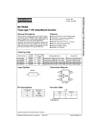 Datasheet NC7SU04M5X manufacturer Fairchild