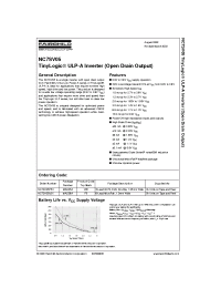 Datasheet NC7SV05 manufacturer Fairchild