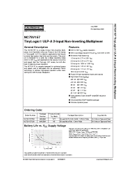 Datasheet NC7SV157P6X manufacturer Fairchild