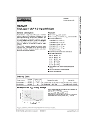 Datasheet NC7SV32L6X manufacturer Fairchild