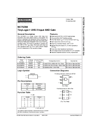 Datasheet NC7SZ08M5 manufacturer Fairchild