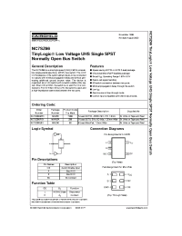Datasheet NC7SZ66P5X производства Fairchild