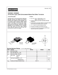 Datasheet NDB6020 manufacturer Fairchild