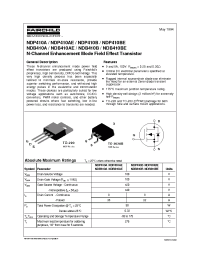 Datasheet NDP410A manufacturer Fairchild