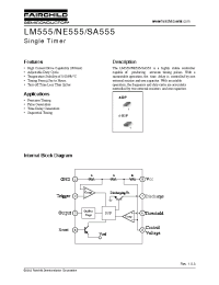 Datasheet NE555 manufacturer Fairchild